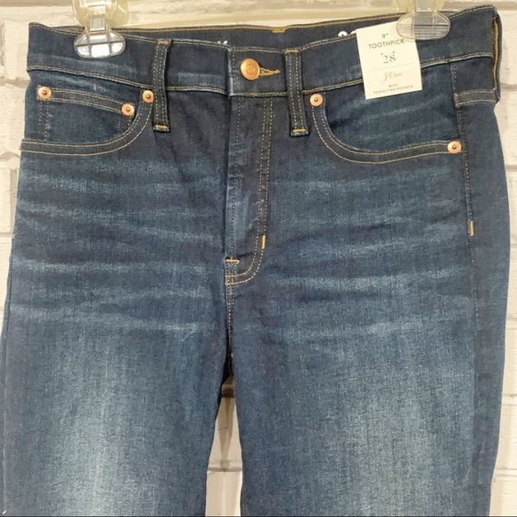 J. Crew Women’s 9" mid-rise toothpick Jean - Picture 2 of 8